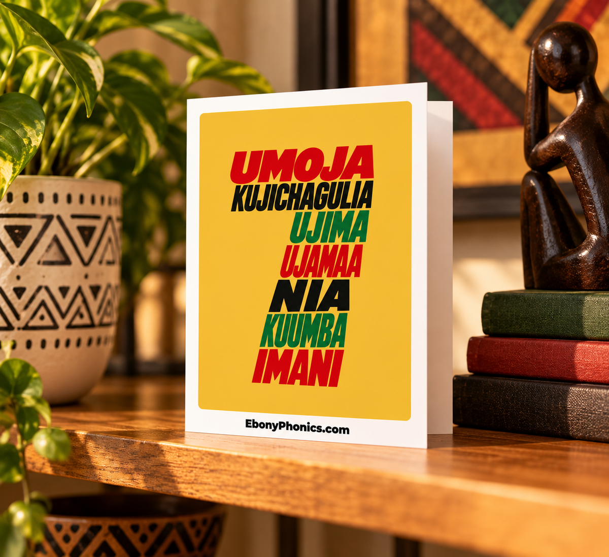 Seven Principles – Kwanzaa Greeting Card