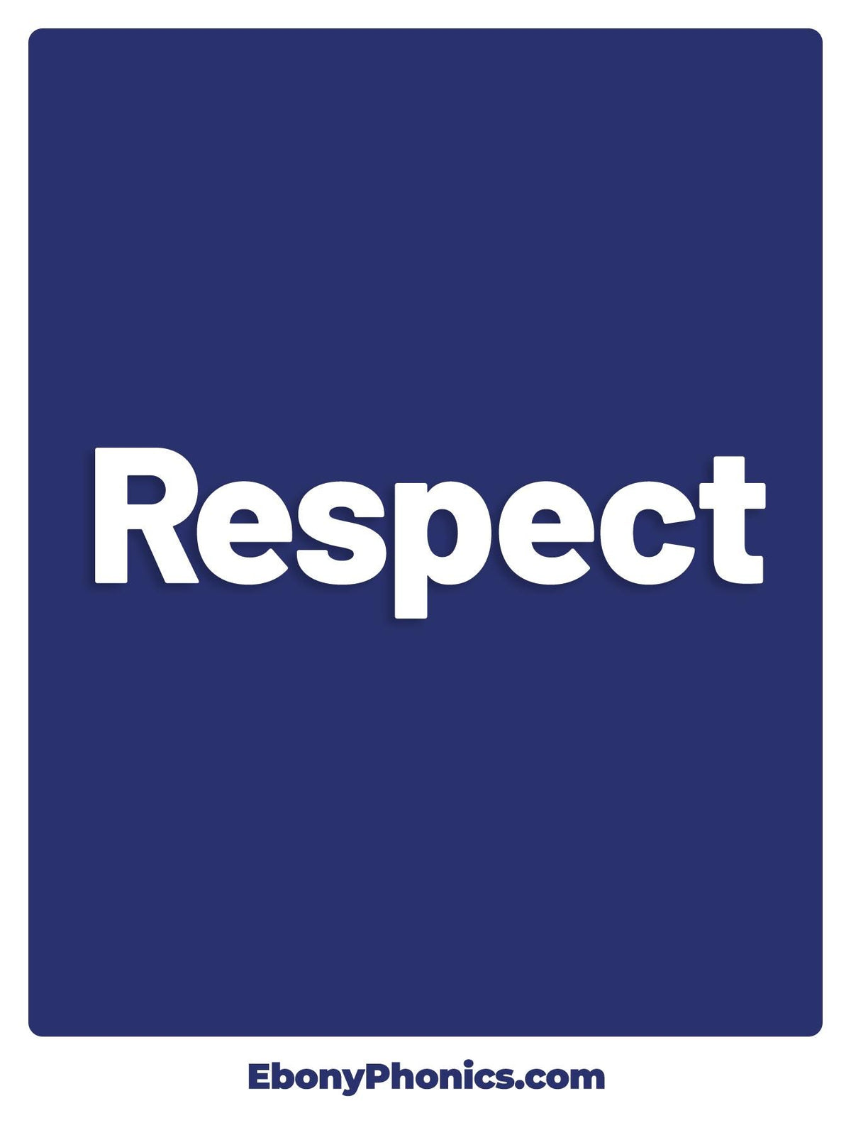 Respect EbonyPhonics Greeting Card
