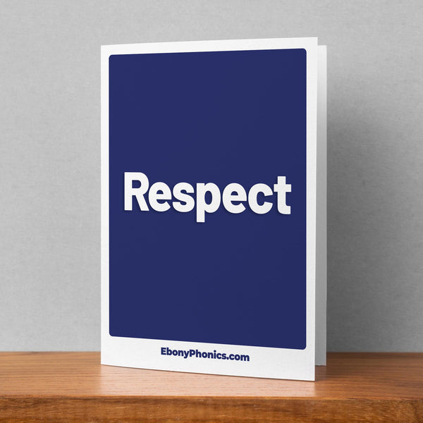 Respect EbonyPhonics Greeting Card