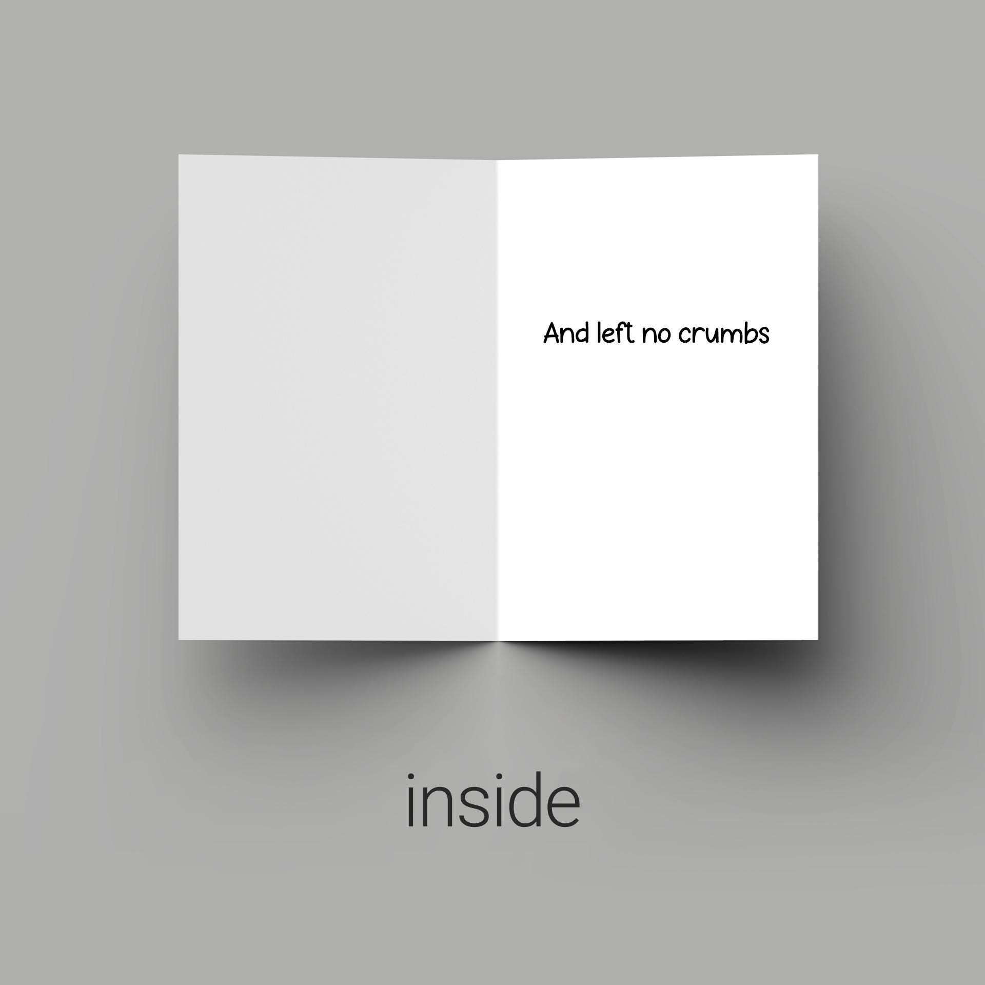She Ate EbonyPhonics Greeting Card