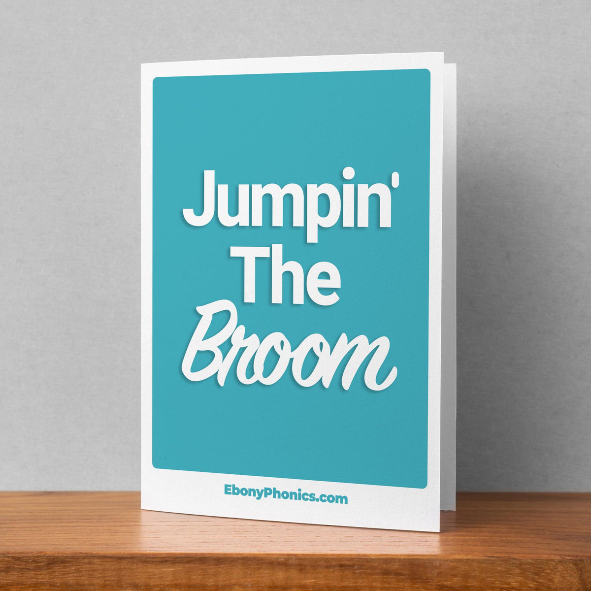 Jump the Broom Wedding Card - African American Celebration