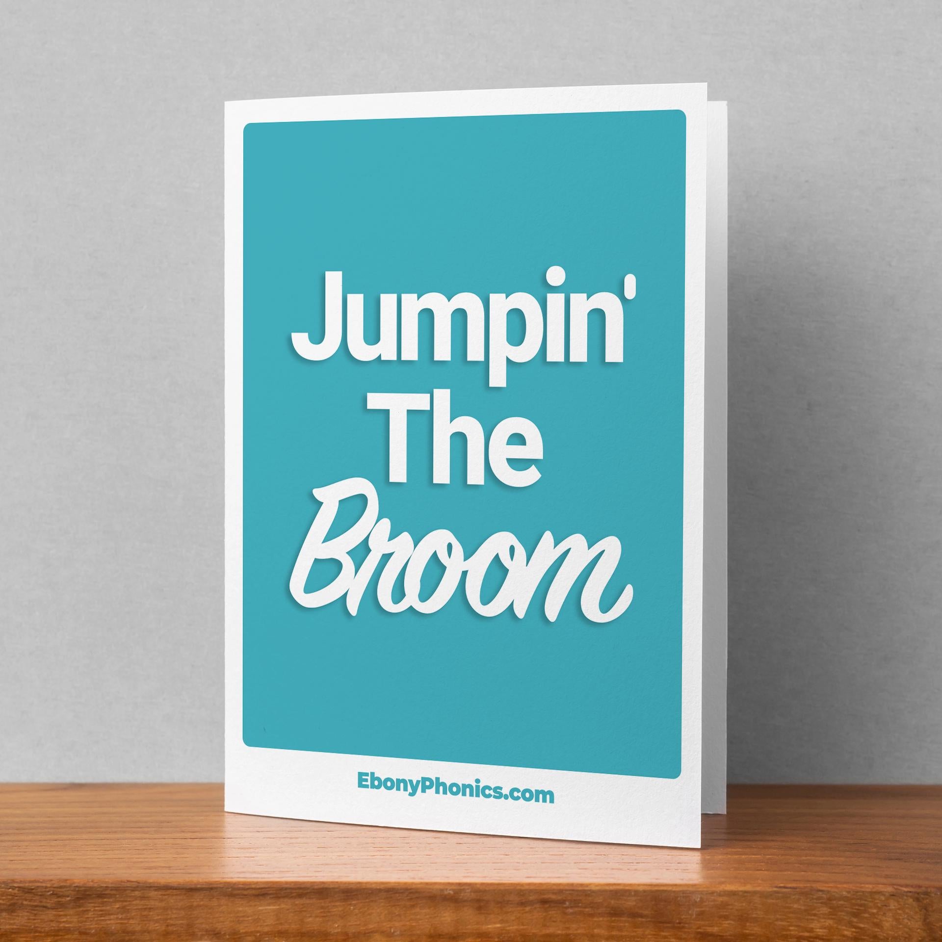 Jump the Broom Wedding Card - African American Celebration
