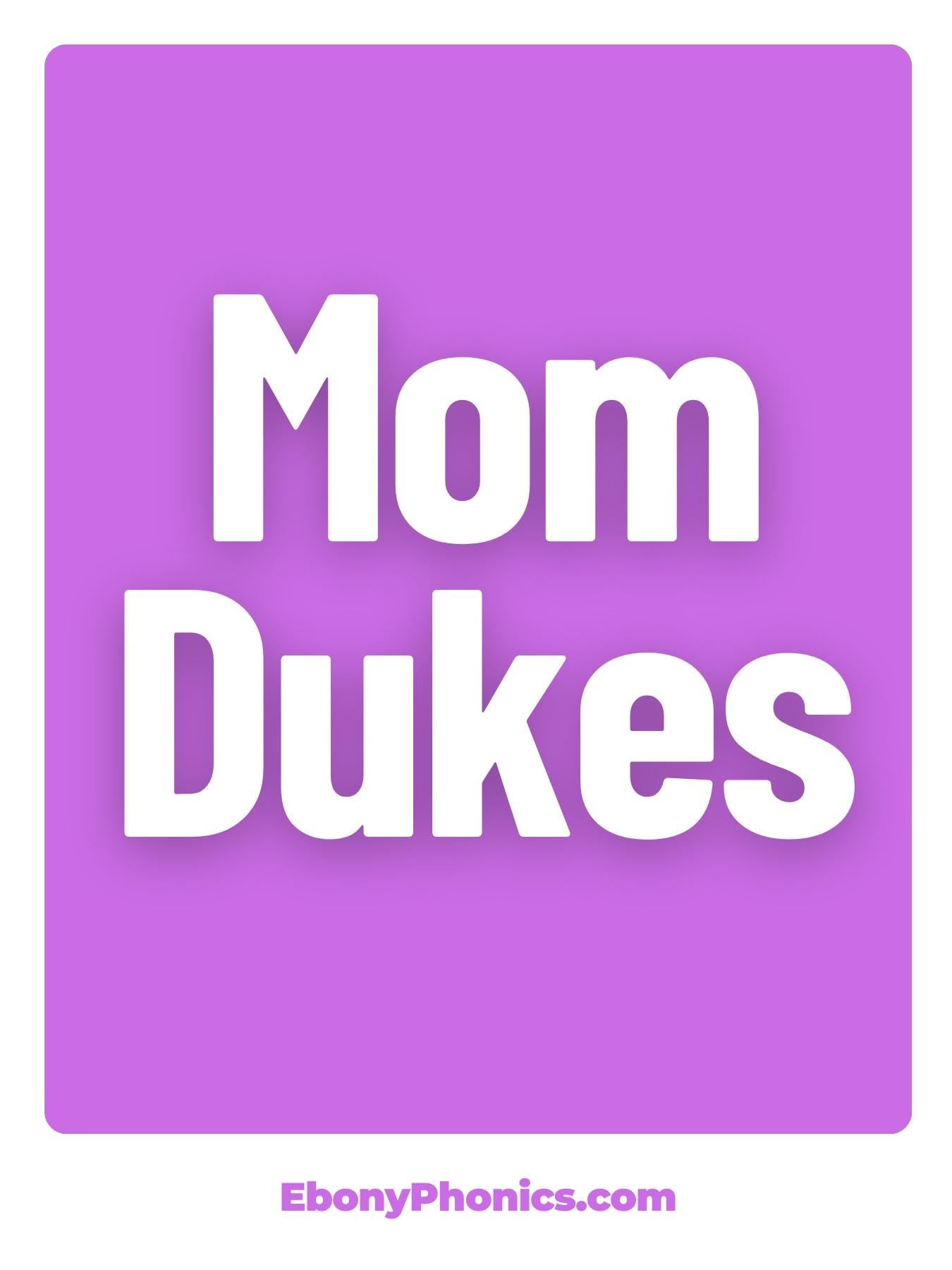 Mom Duke's Ebony Phonics Greeting Card Mothers Day