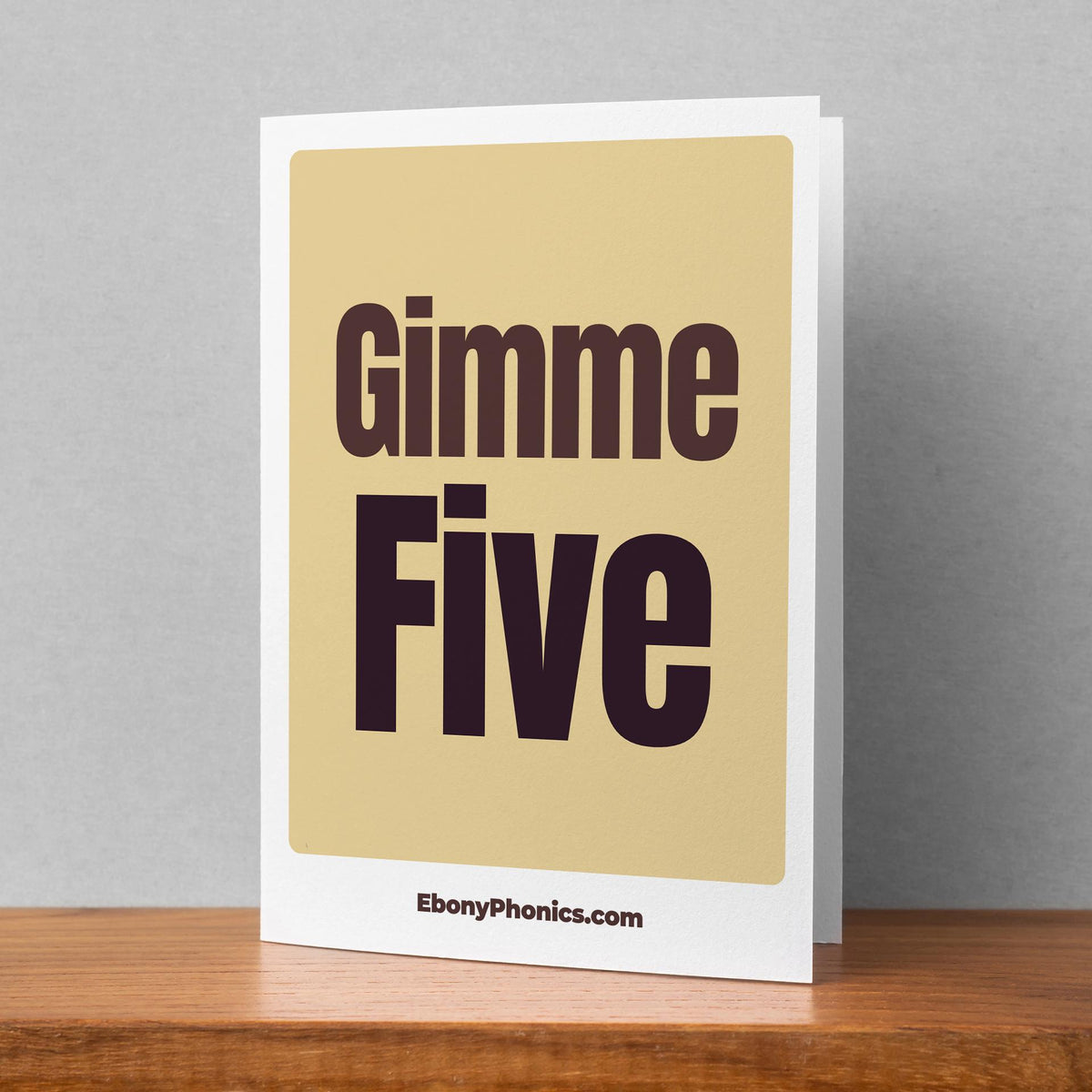 Gimme Five Ebony Phonics Greeting Cards