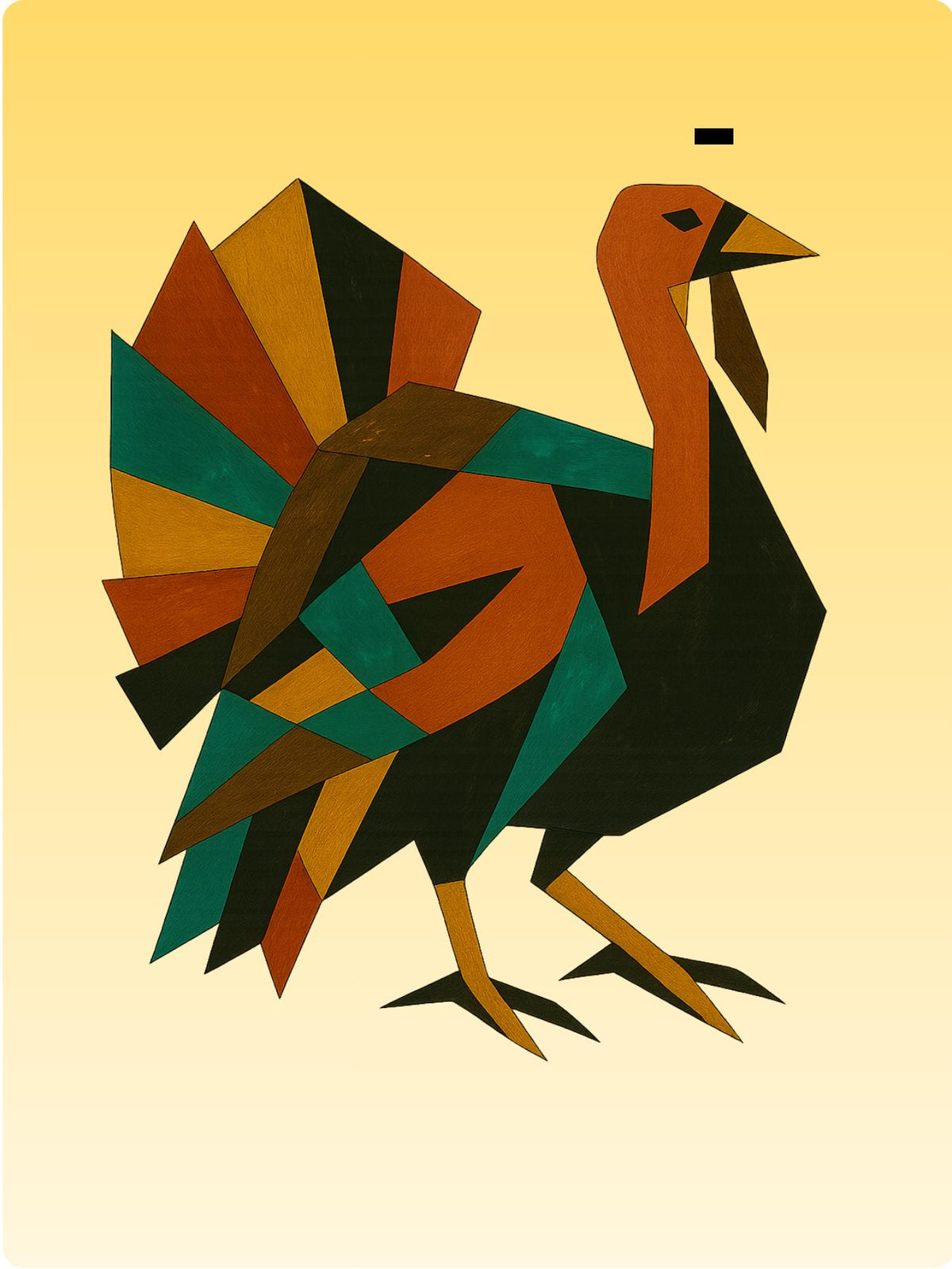 Fine Turkey - Ebony Phonics Thanksgiving Greeting Card