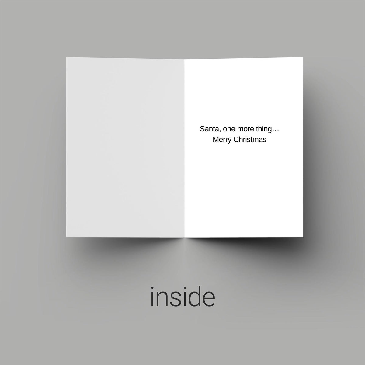 Santa One More Thing - Ebony Phonics Greeting Card